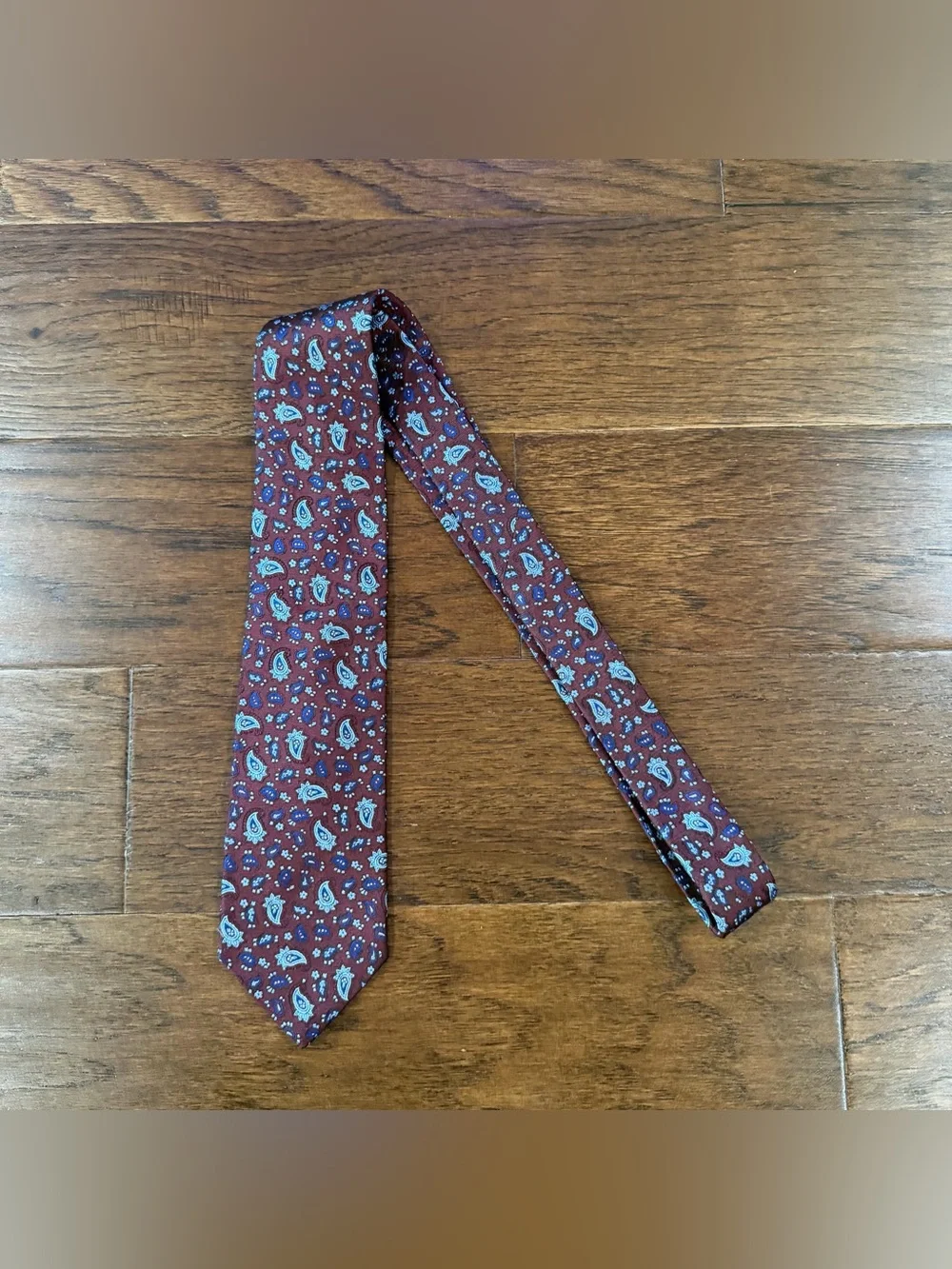 Lot 2 Brooks Brothers Makers 100% Silk Ties Made in USA Maroon Stripe & Paisley
